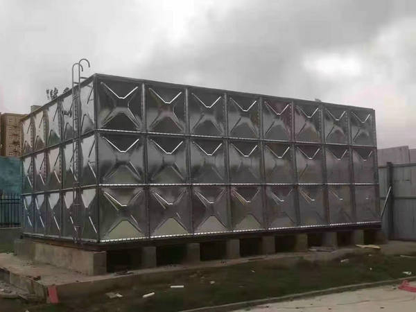 漯河某单位120立方镀锌板生活水箱项目